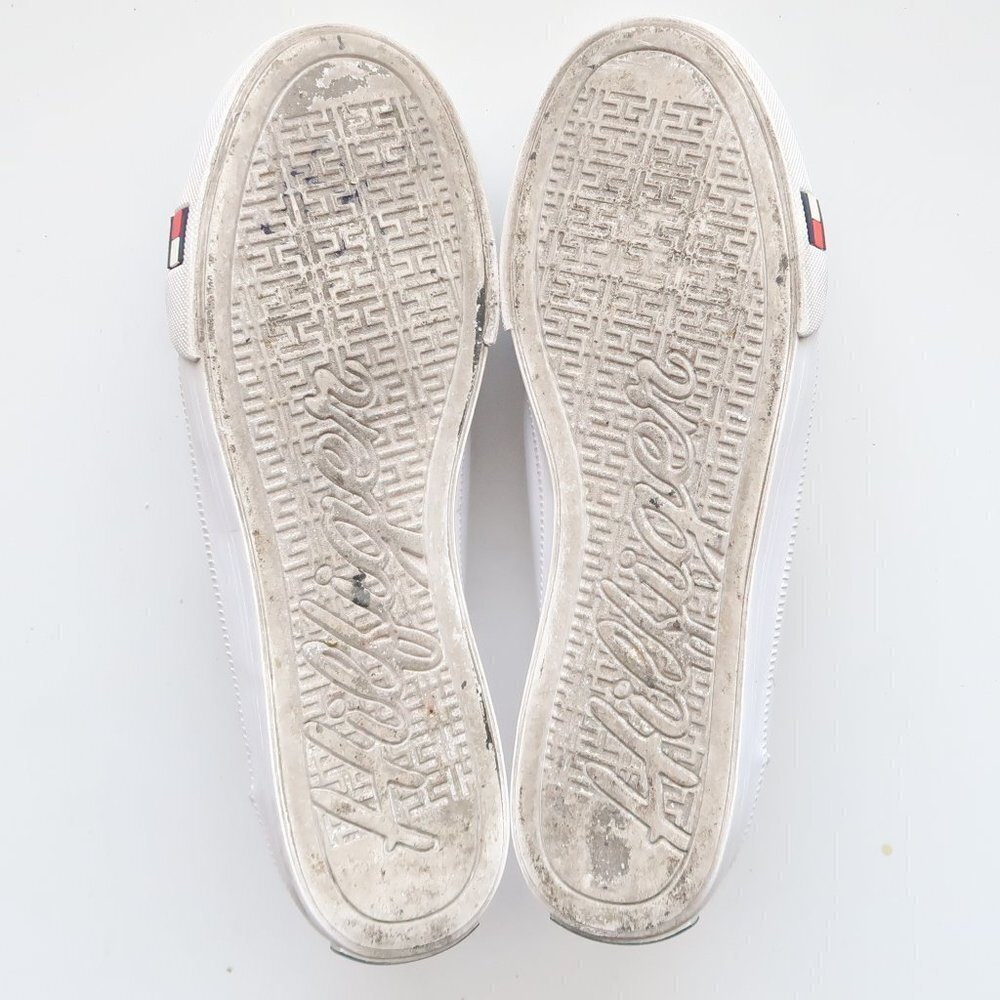 Tommy Hilfiger Anni White Red Blue Slip-on Sneakers Size 7 - Picture 7 of 16